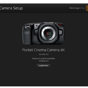 Bmpcc4K マニュアル Blackmagic Camera Setup Utility Mac & Windows